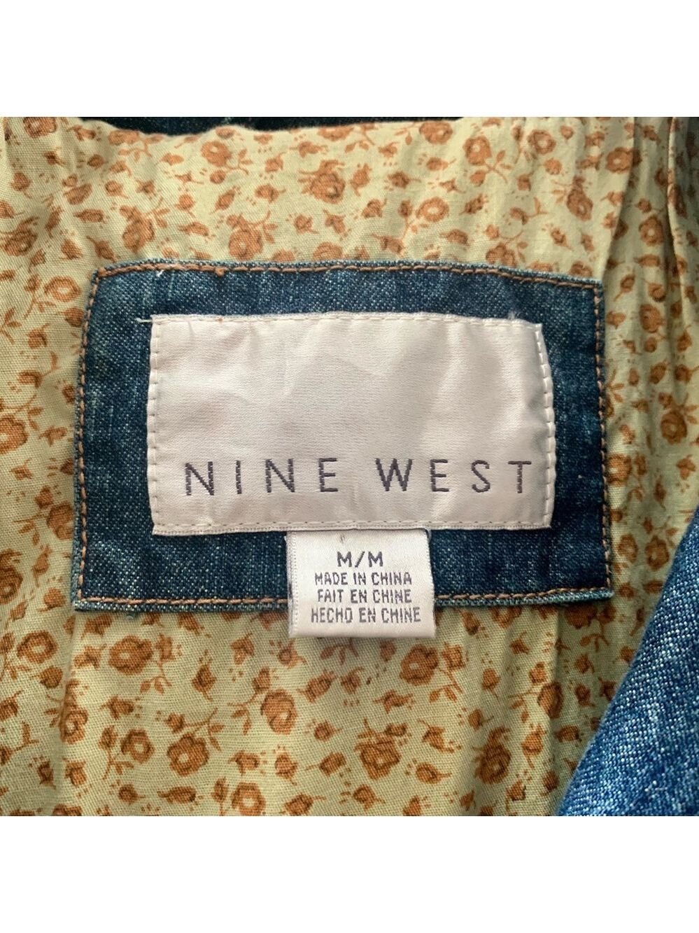 Vintage Nine West Long Denim Jacket - Picture 5 of 5